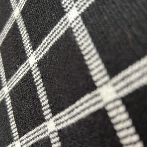 🎯NWOT Lauren Ralph Lauren Checkered Sweater Dress Black Size Small - Picture 4 of 10